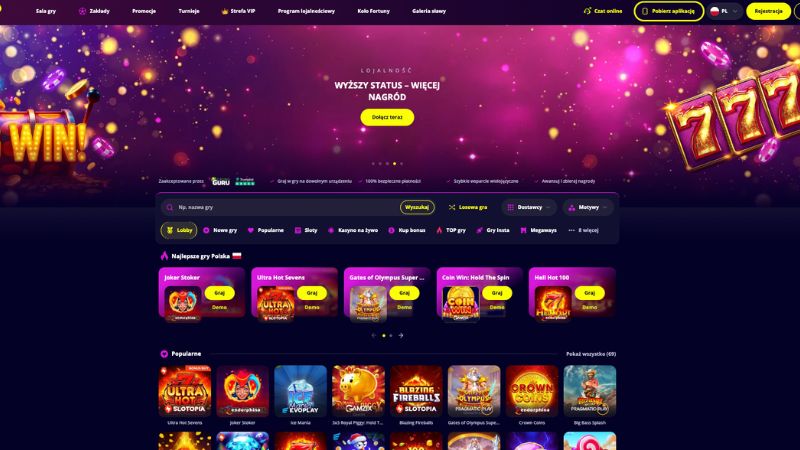 Slotoro Casino - najlepsze kasyno online w Polsce